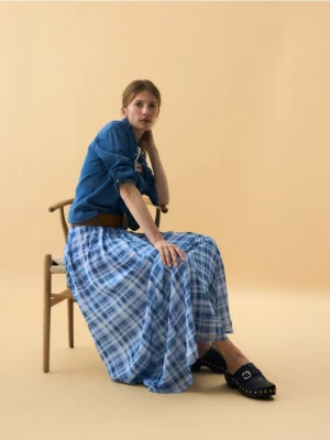 Reserved - Spódnica w kratę - wielobarwny