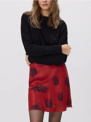 Reserved - Spódnica w kwiatowy wzór - czerwony