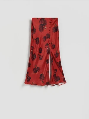 Reserved - Spódnica w kwiatowy wzór - czerwony