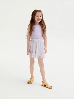 Reserved - Spódnica w kwiaty - lawendowy