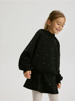 Reserved - Spódnica z aplikacją - czarny