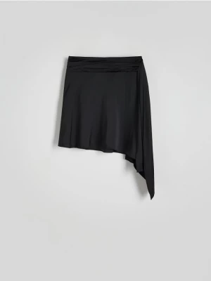 Reserved - Spódnica z asymetrycznym dołem - czarny