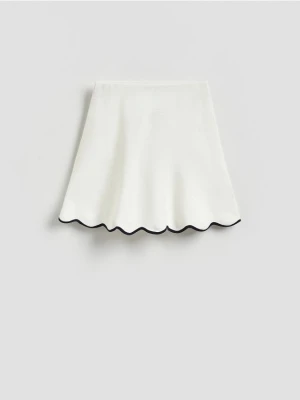 Reserved - Spódnica z kontrastową lamówką - wielobarwny