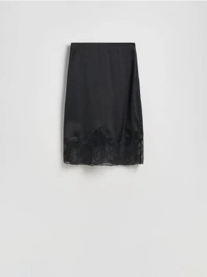 Reserved - Spódnica z koronką - czarny