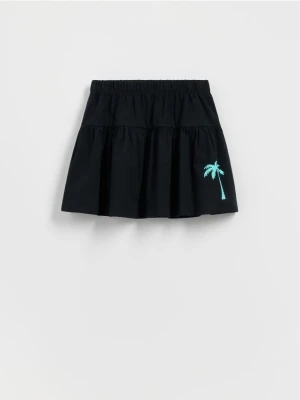 Reserved - Spódnica z nadrukiem - czarny
