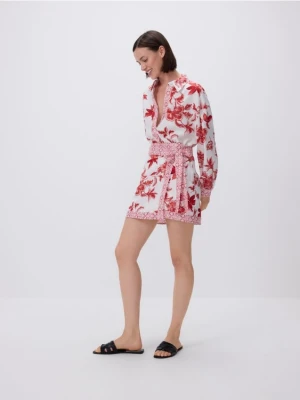 Reserved - Spódnica z nadrukiem - czerwony