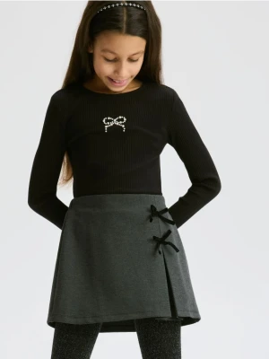 Reserved - Spódnica z szortami - ciemnoszary