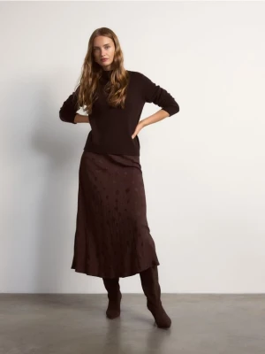 Reserved - Spódnica z wiskozą - mahoniowy