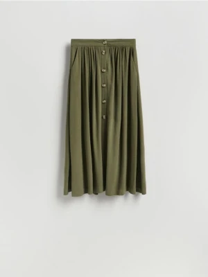 Reserved - Spódnica z wiskozą - zielony