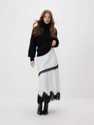 Reserved - Spódnica z wiskozy z koronką - wielobarwny