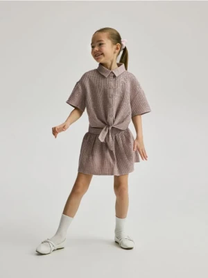 Reserved - Spódnico-szorty z cekinami - beżowy