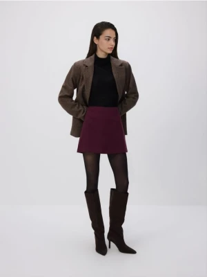 Reserved - Spódnico-szorty z dodatkiem wiskozy - burgundowy