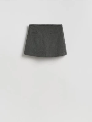 Reserved - Spódnico-szorty z dodatkiem wiskozy - ciemnoszary