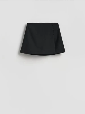 Reserved - Spódnico-szorty z dodatkiem wiskozy - czarny