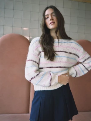 Reserved - Spódnico-szorty z dodatkiem wiskozy - granatowy