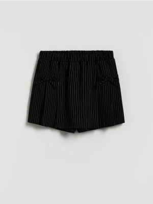 Reserved - Spódnico-szorty z kokardkami - czarny