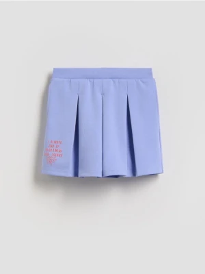 Reserved - Spódnico-szorty z nadrukiem - niebieski