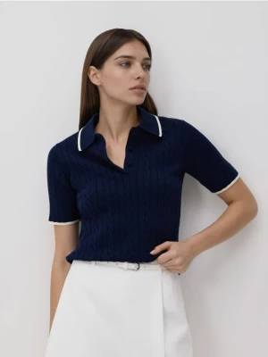 Reserved - Spódnico-szorty z paskiem - biały