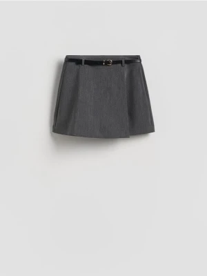 Reserved - Spódnico-szorty z paskiem - jasnoszary