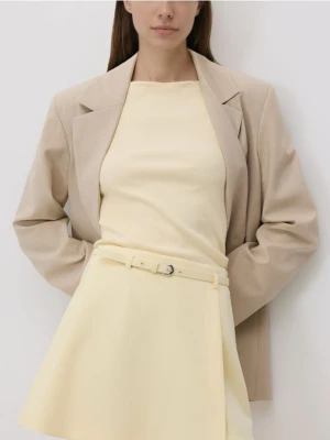 Reserved - Spódnico-szorty z paskiem - jasnożółty