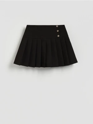 Reserved - Spódnico-szorty z plisowaniem - czarny