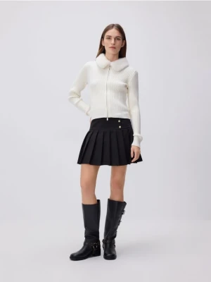 Reserved - Spódnico-szorty z plisowaniem - czarny