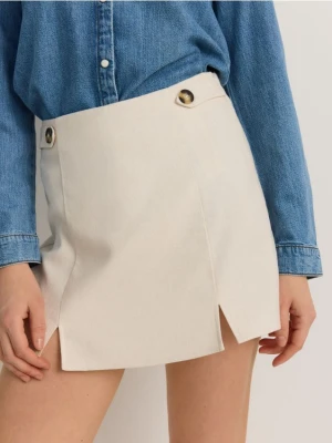 Reserved - Spódnico-szorty z wiskozą - beżowy