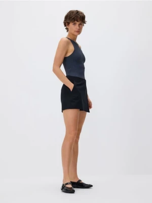 Reserved - Spódnico-szorty z wiskozą - czarny