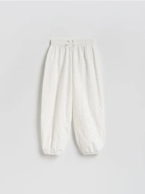 Reserved - Spodnie balloon - złamana biel