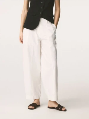 Reserved - Spodnie barrel leg - biały