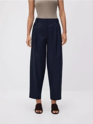 Reserved - Spodnie barrel leg - granatowy