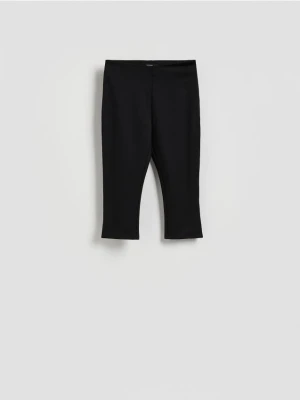 Reserved - Spodnie capri - czarny