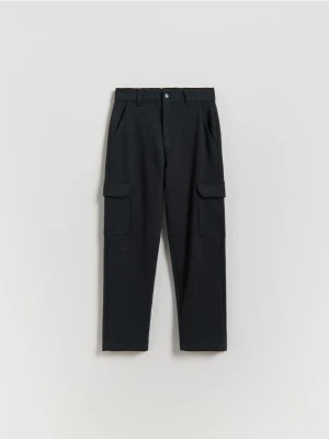 Reserved - Spodnie cargo - ciemnoszary