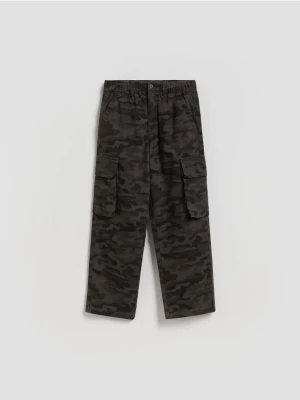 Reserved - Spodnie cargo - ciemnoszary