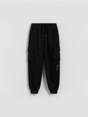 Reserved - Spodnie cargo - czarny