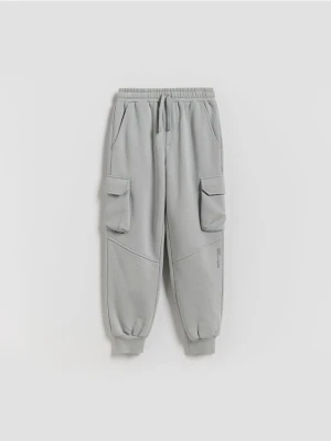 Reserved - Spodnie cargo - jasnoszary