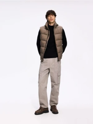 Reserved - Spodnie cargo loose fit - jasnoszary