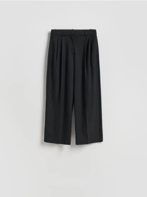 Reserved - Spodnie carrot fit - czarny