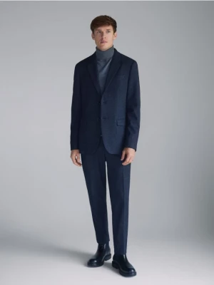 Reserved - Spodnie carrot z kantem - ciemnoszary