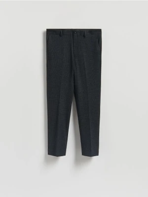 Reserved - Spodnie carrot z kantem - ciemnoszary