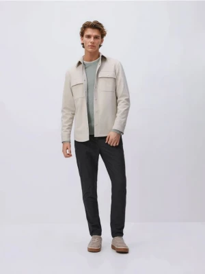 Reserved - Spodnie carrot z wiązaniem - czarny