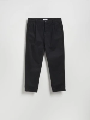 Reserved - Spodnie chino carrot - czarny