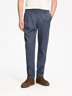 Reserved - Spodnie chino carrot - granatowy
