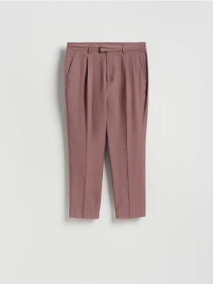 Reserved - Spodnie chino carrot - jasnofioletowy