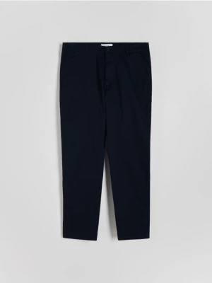 Reserved - Spodnie chino regular fit - granatowy