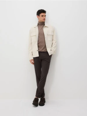 Reserved - Spodnie chino slim fit - ciemnobrązowy