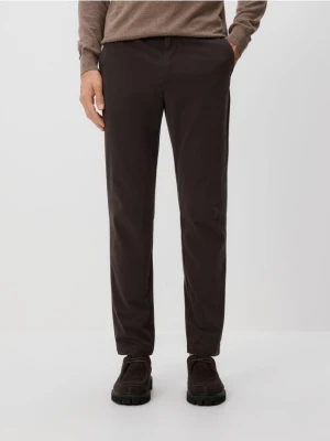 Reserved - Spodnie chino slim fit - ciemnobrązowy