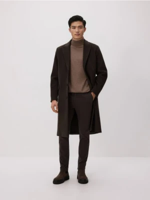 Reserved - Spodnie chino slim fit - ciemnobrązowy