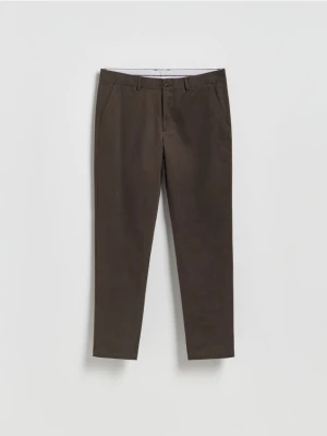 Reserved - Spodnie chino slim fit - ciemnobrązowy