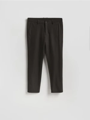 Reserved - Spodnie chino slim fit - ciemnobrązowy